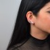 Ασημένια σκουλαρίκια ear cuff φτερά 925